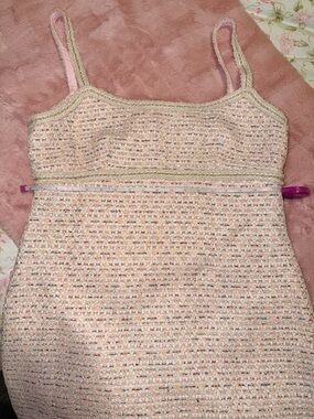 Chic Pink Tweed Mini Dress size XL from SAKS brand “As It May”